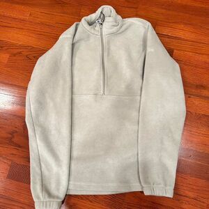 Columbia-sportswear Men's Tan and Cream Half Zip Fleece Sweatshirt